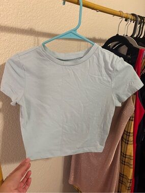 wild fable Mint Blue Cropped Tee